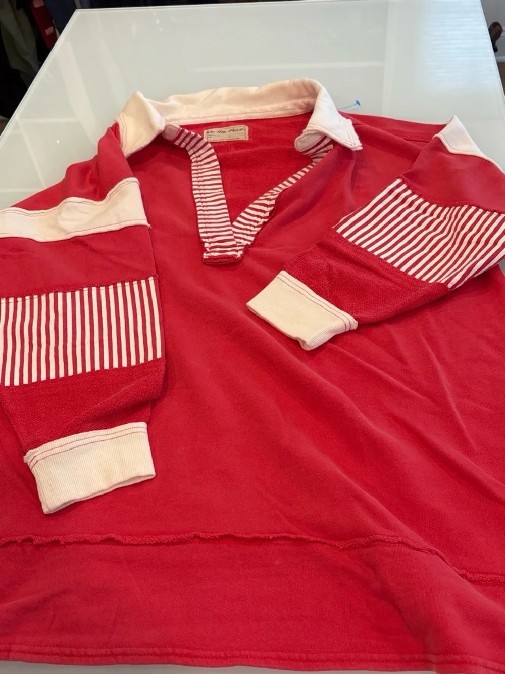 NWOT Free People Clean Prep Polo L - Picture 5 of 6